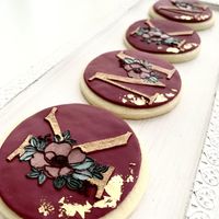 Cookies Buchstaben Bordeaux