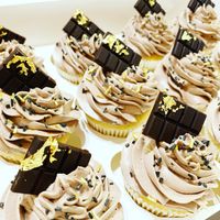 Cupcakes Schokotafel gold