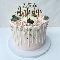 Tauftorte rosa