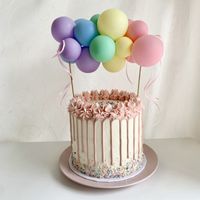 Ballontorte pastell